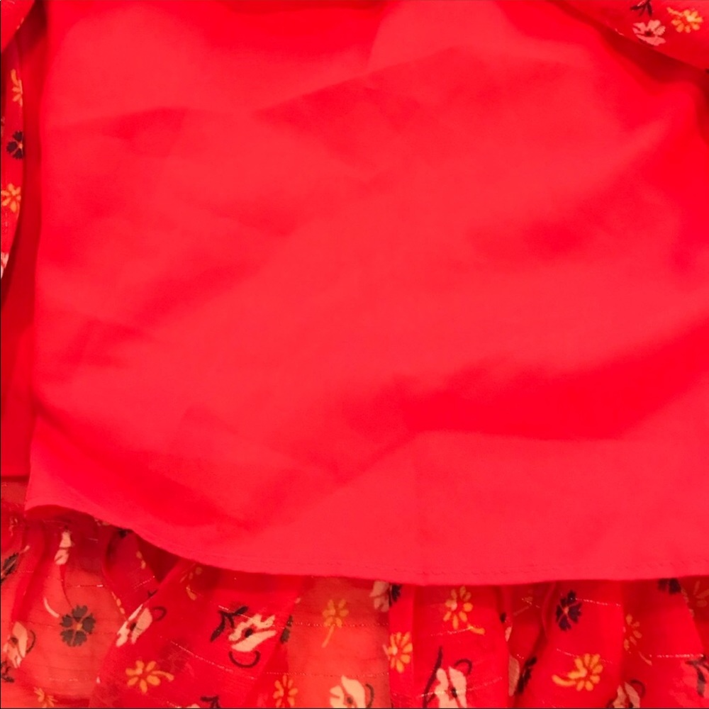 MADEWELL red ruffle maxi dress - Picture 9 of 12